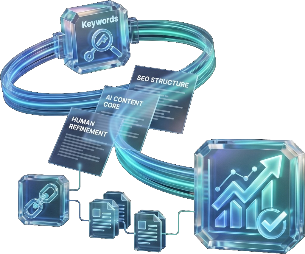 3D blog content workflow - cluster map, editor, custom image pipeline.