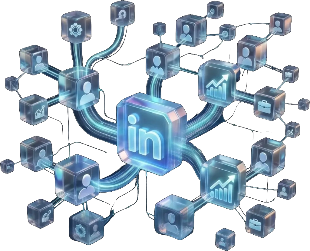 Marketing mix across search, content, email and social media channels feeding one website.