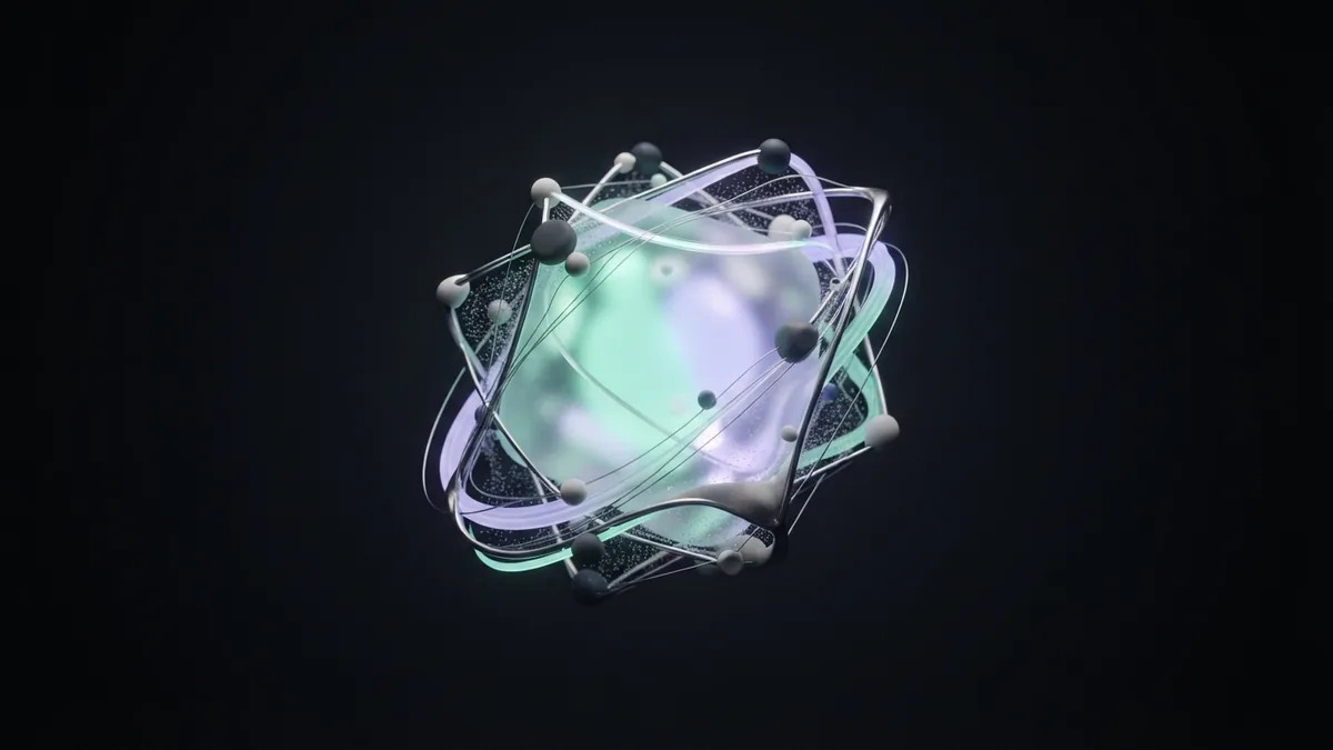 Abstract forms for trusted content Frosted glass and fine threads represent trusted website content and earned links