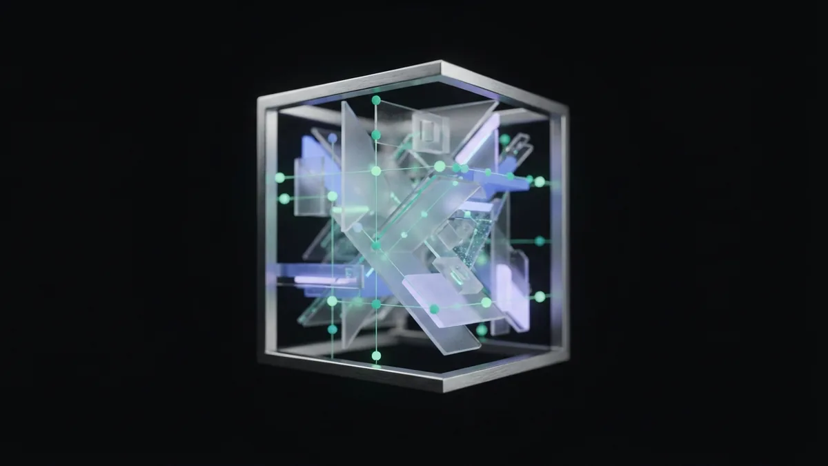Structured glass lattice representing strong technical SEO foundations