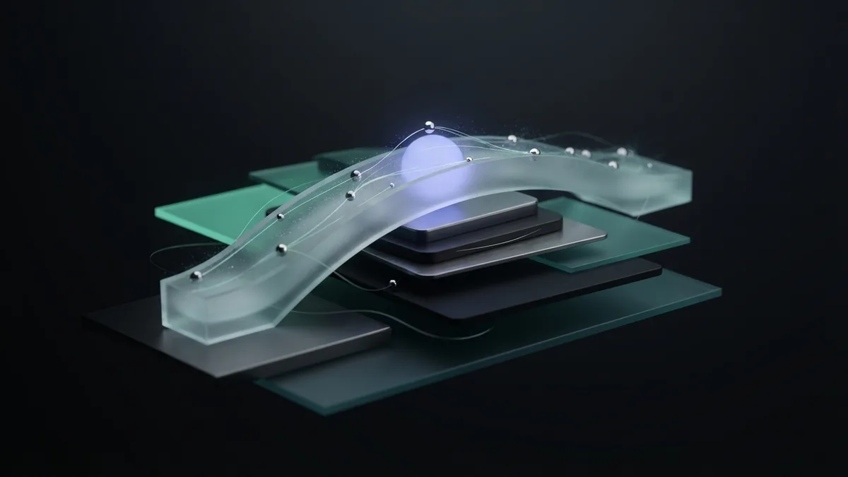 Glass bridge and connected nodes symbolise trust across the lead generation buyer journey