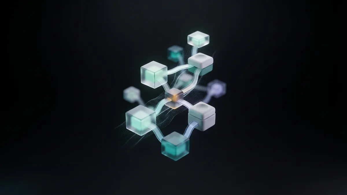 A focused path for brand growth Connected glass modules and light ribbons evoke a focused path for building a personal brand