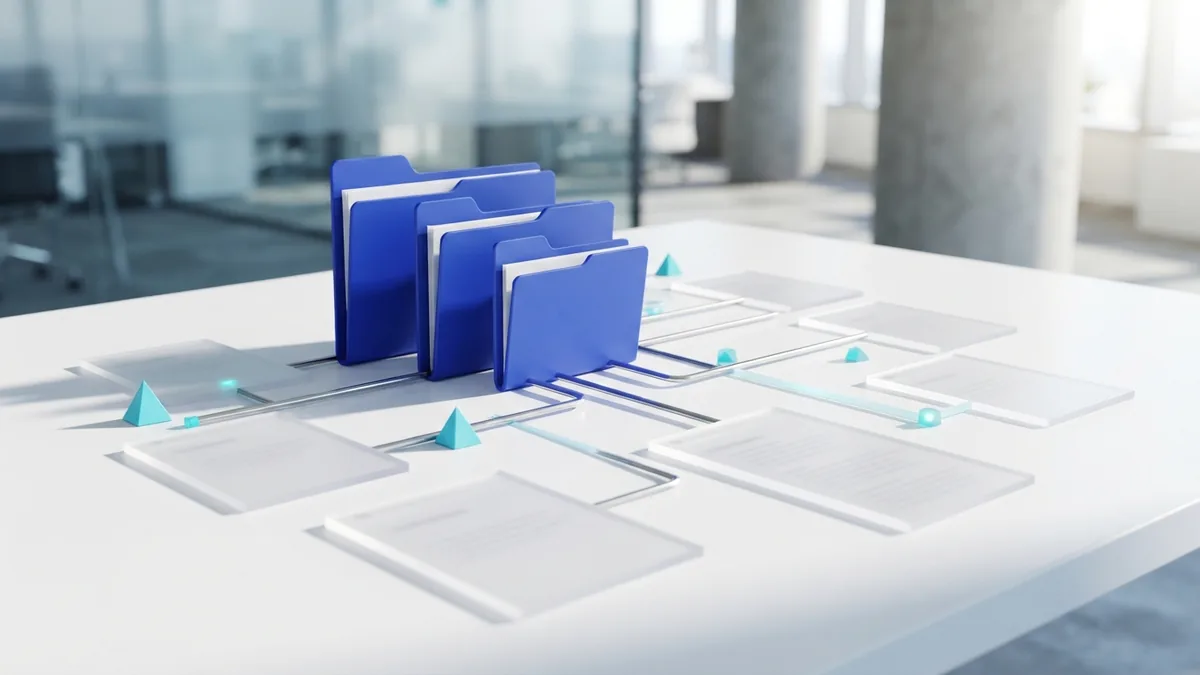 Website structure shown through connected folders, pages, and a search crawler path